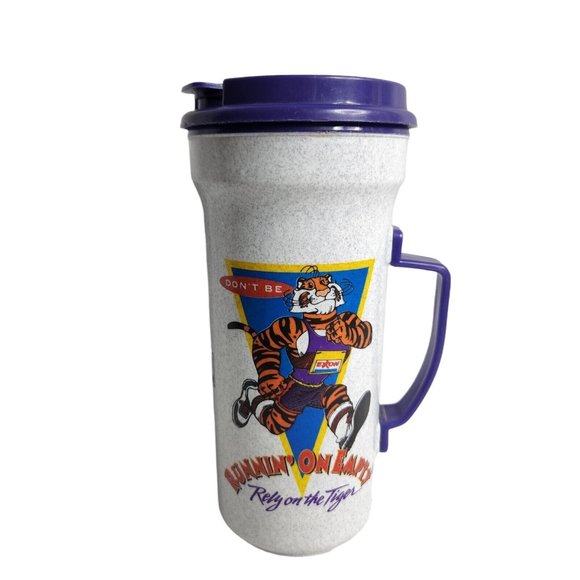 Vintage EXXON Traveler Tiger Coffee Mug Car Mug Running On Empty - Picture 3 of 7
